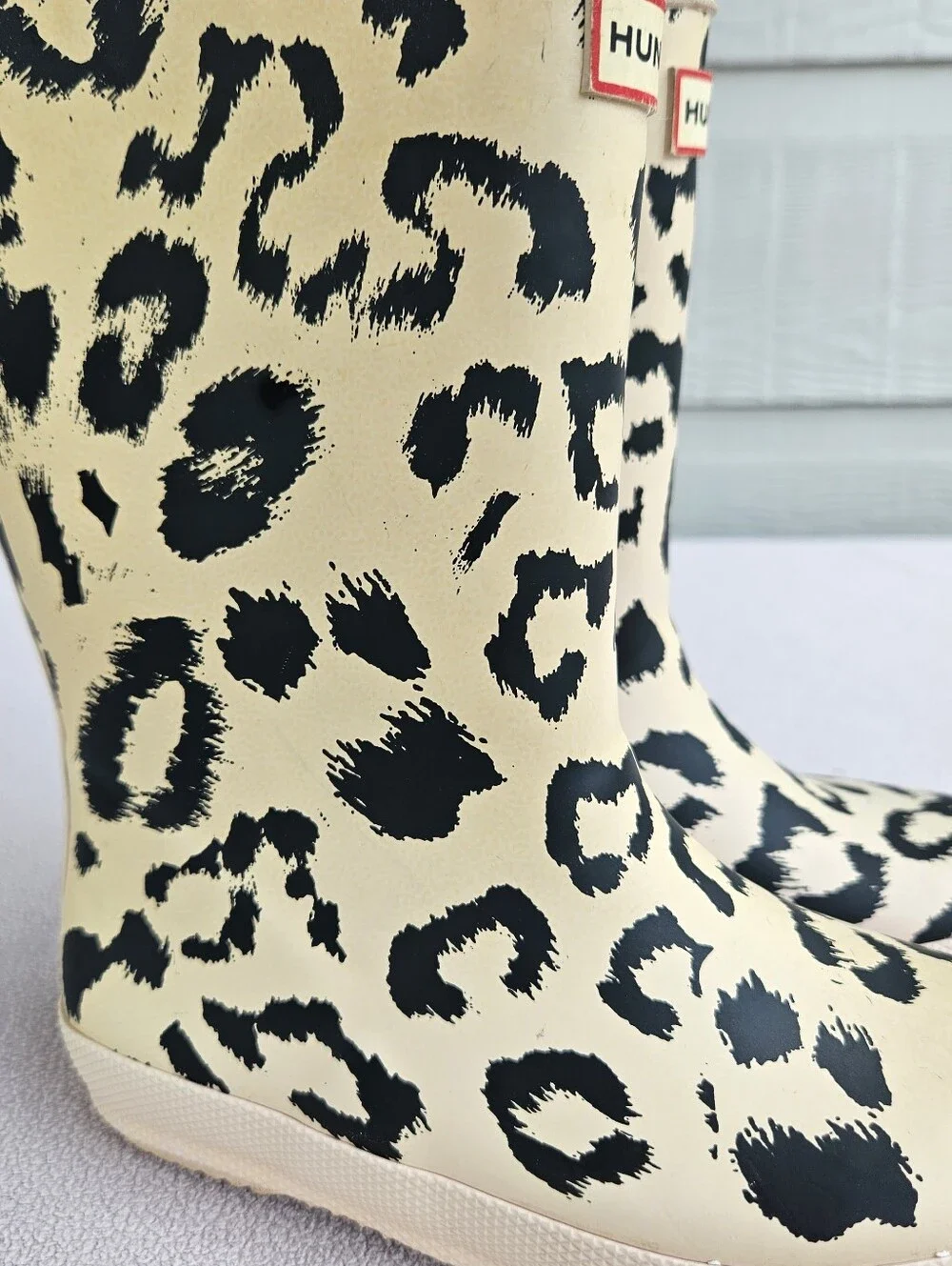 Hunter Kids First Classic Hybrid Print Rainboot Cheetah Leopard US 11 UK 10
